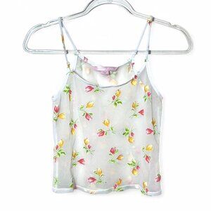 Victorias Secret Sheer‎ Sexy Floral Cami PJ Tank Top